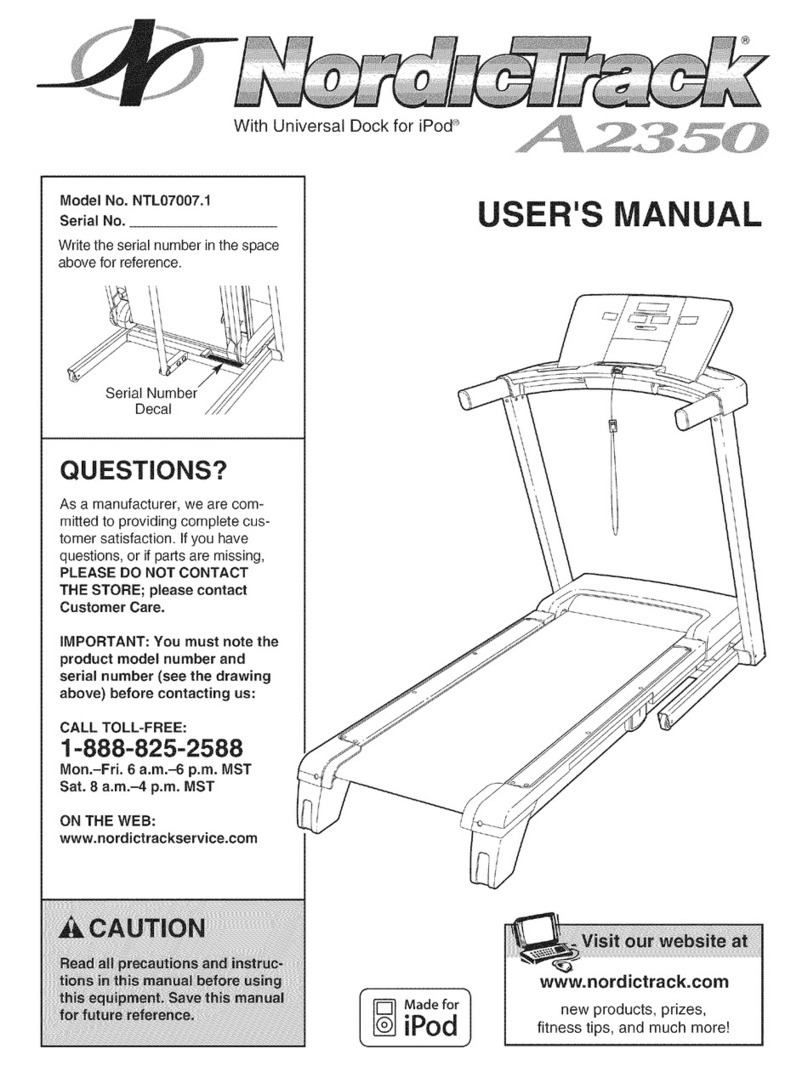 NordicTrack A2350 User manual