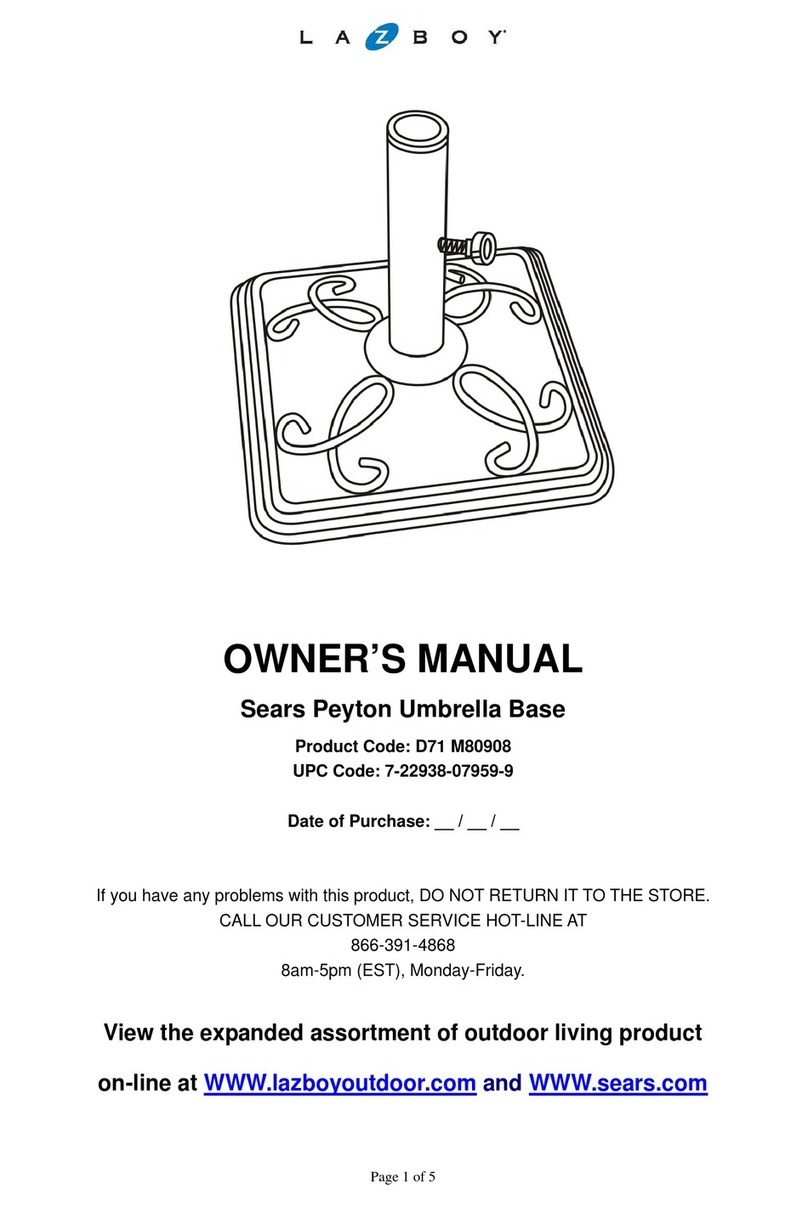 LAZBOY D71 M80908 owner's manual