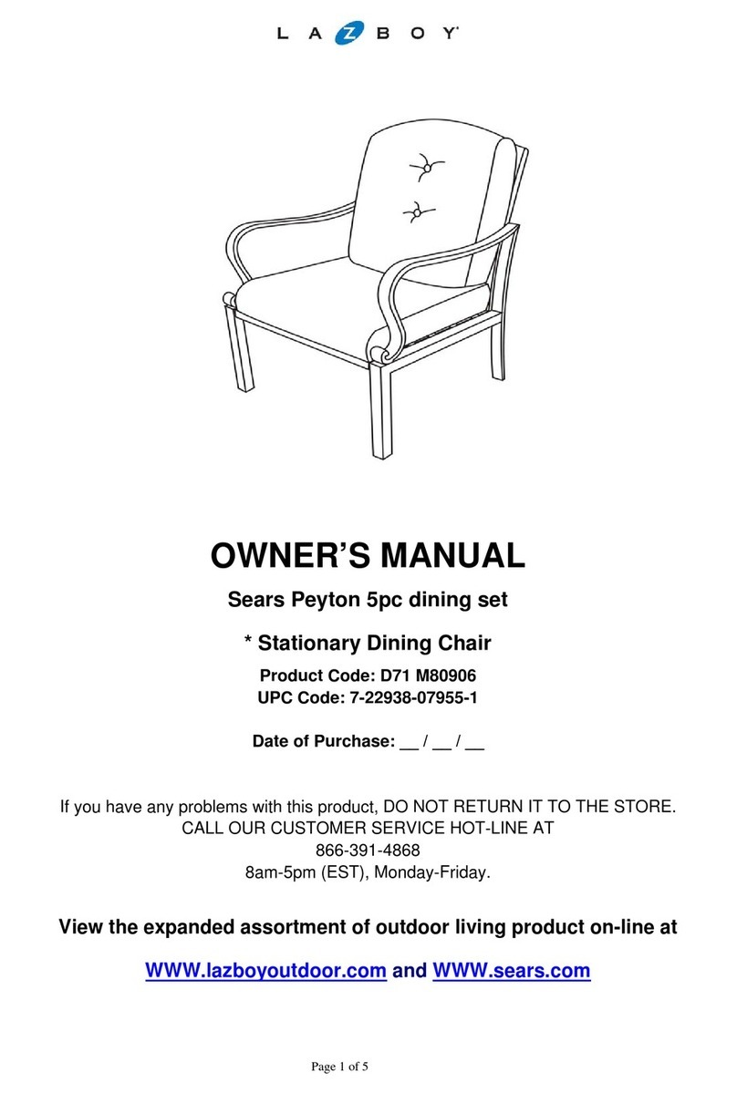 LAZBOY D71 M80906 User manual