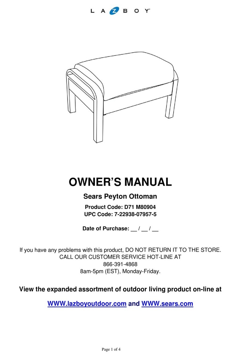 LAZBOY D71 M80904 User manual