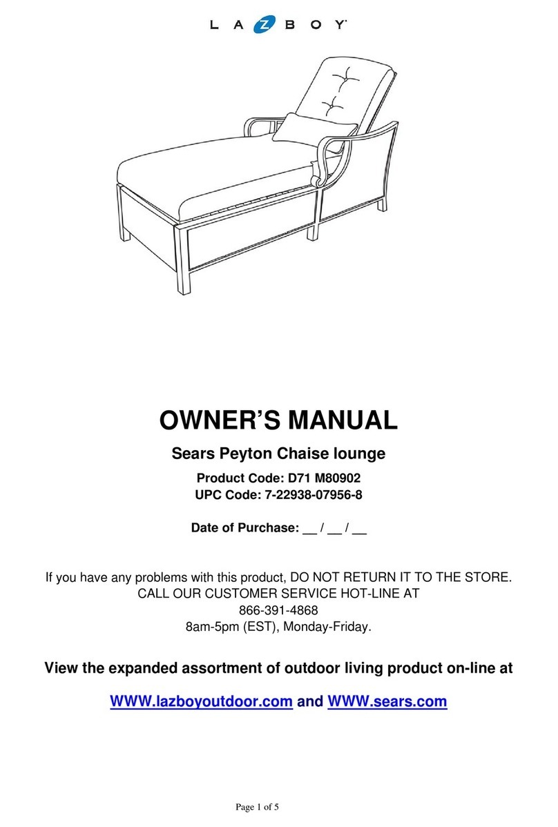 LAZBOY D71 M80902 User manual