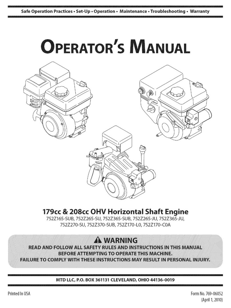 MTD 752Z170-C0A User manual