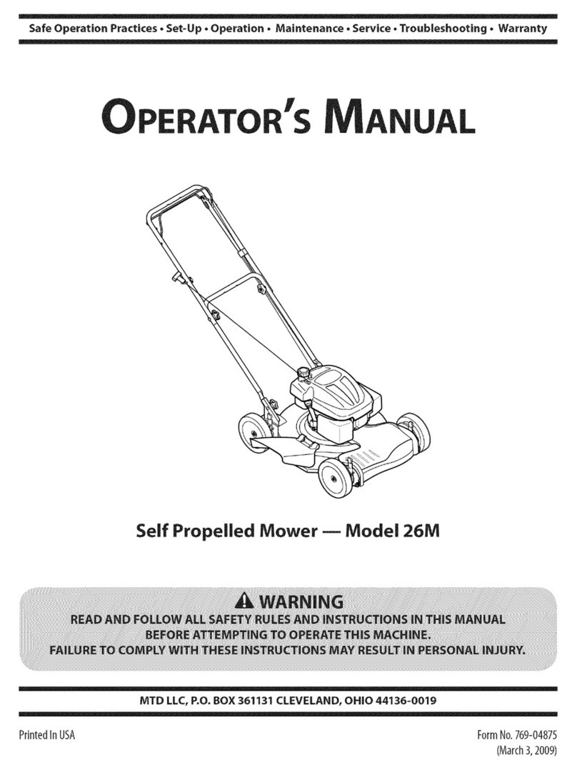 MTD 12A-26M7001 User manual