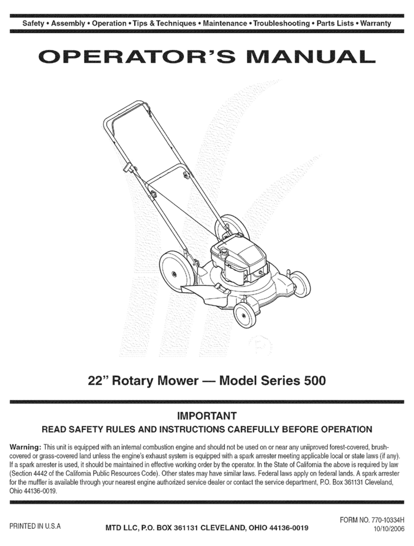 MTD 11A-503F000 Operator's manual