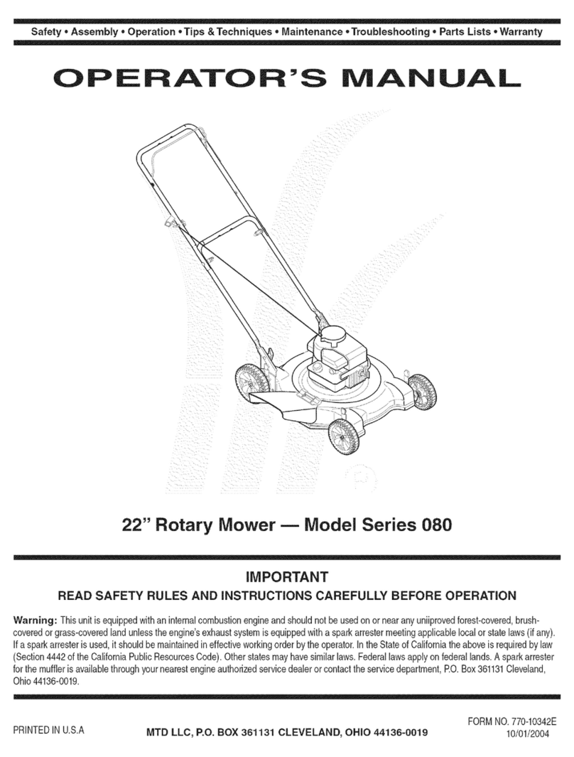MTD 11A-084E705 User manual