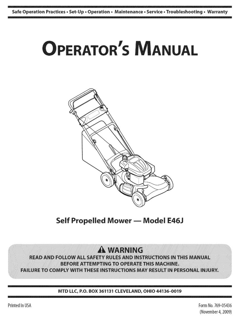 MTD 12AE46JA001 Operator's manual