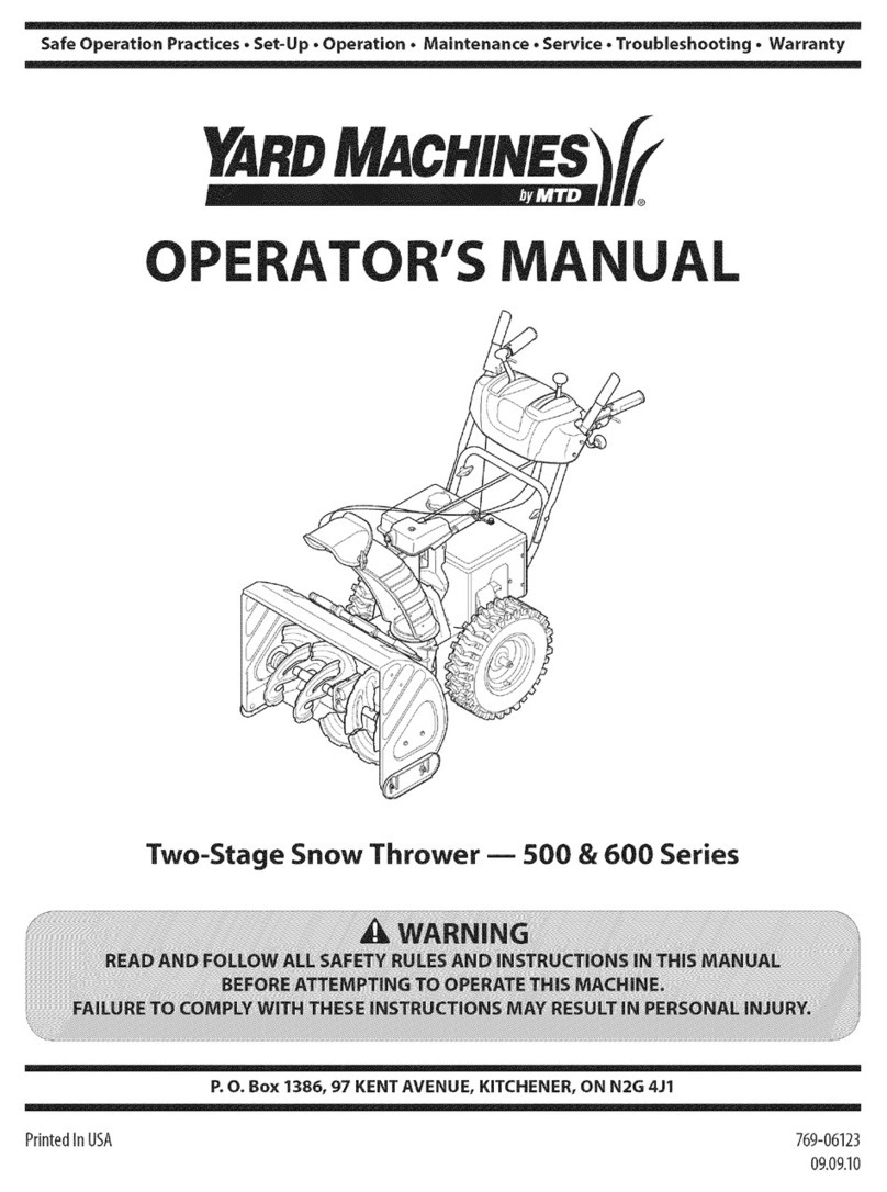 Yard Machines 500 Series Operator's manual