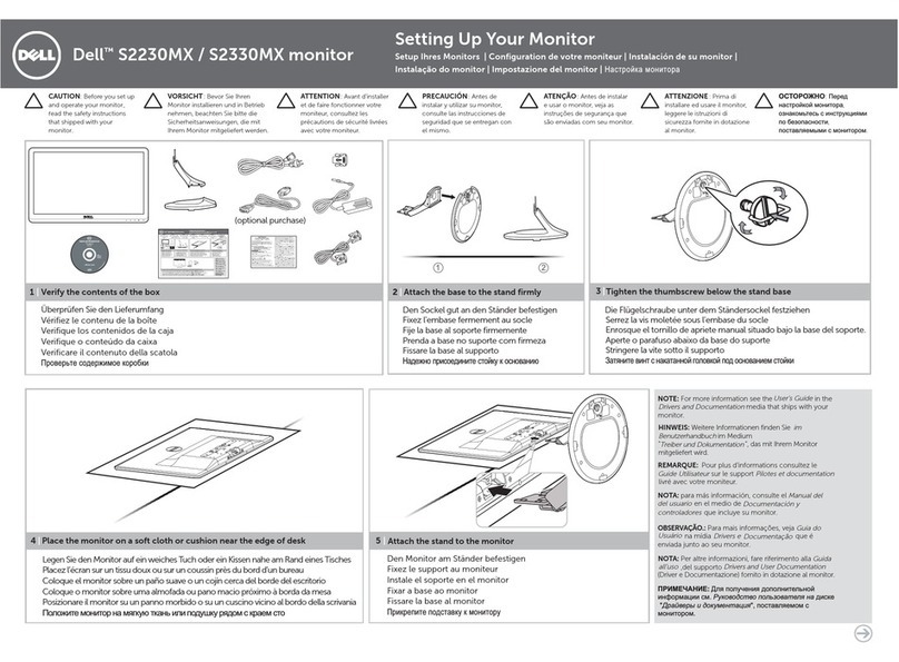 Dell S2230MX User manual Dell S2230MX User manual