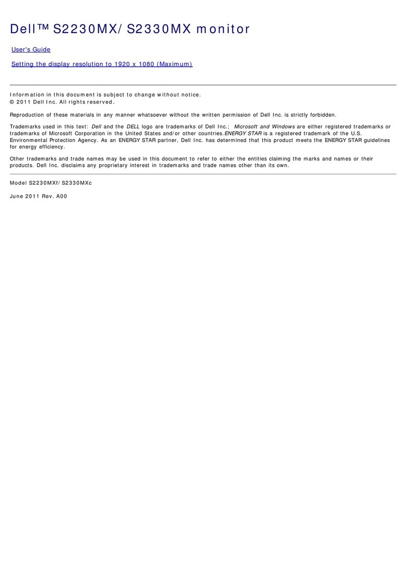 Dell S2230MX User manual
