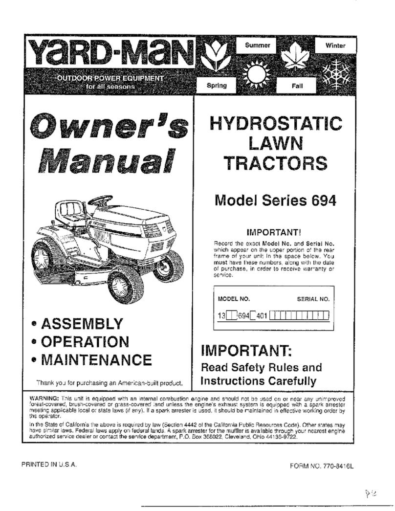 Yard-Man 136X694G401 User manual