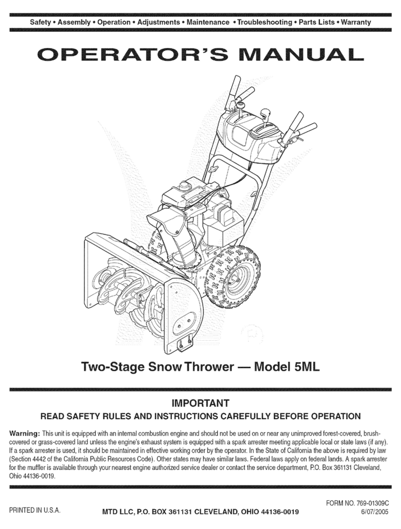 MTD 31BE5MLG729 User manual