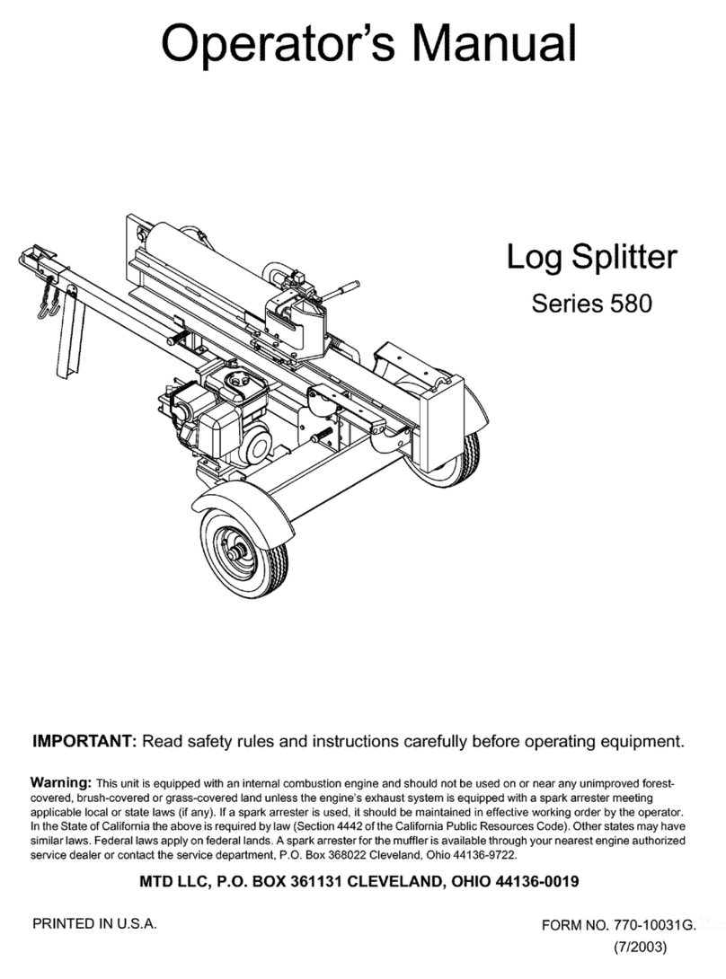MTD Series 580 Operator's manual