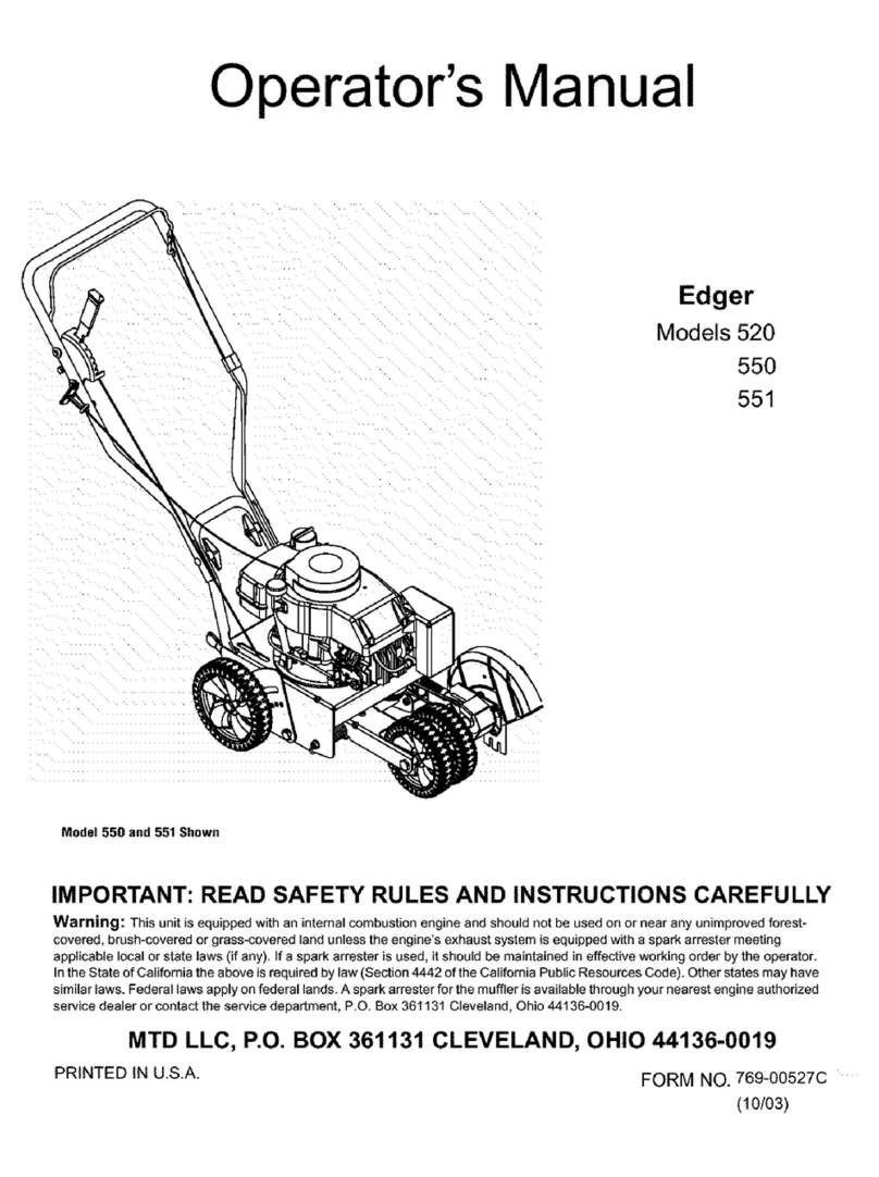 MTD 550 Series User manual
