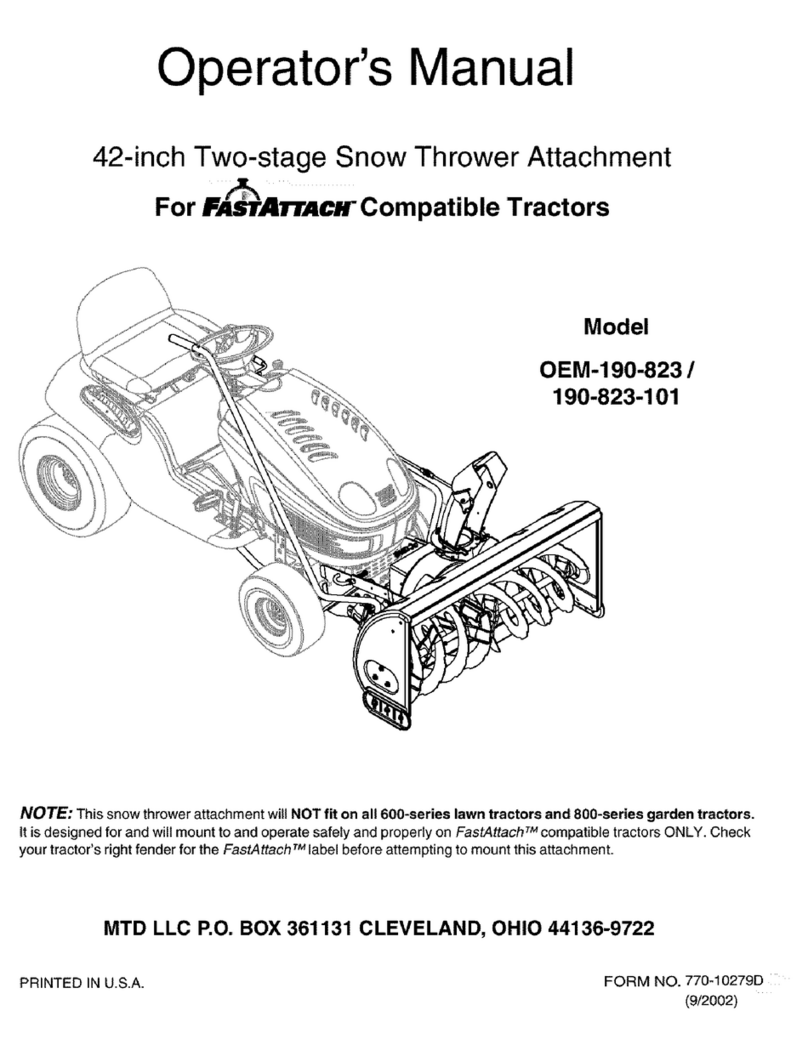 MTD OEM-190-823 User manual