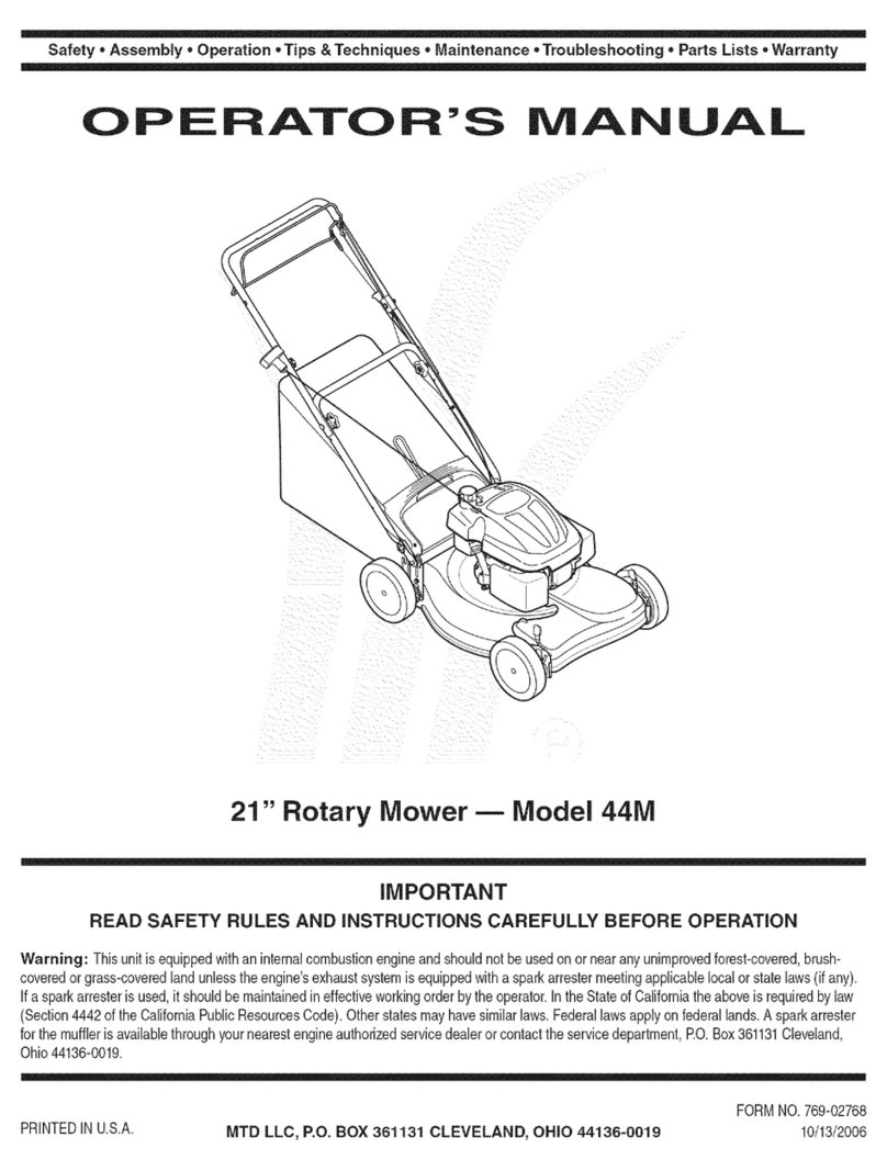 MTD 12A-44MC055 Operator's manual