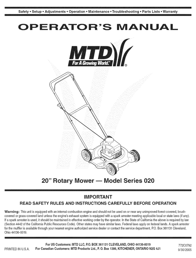 MTD 11A-021G800 Operator's manual