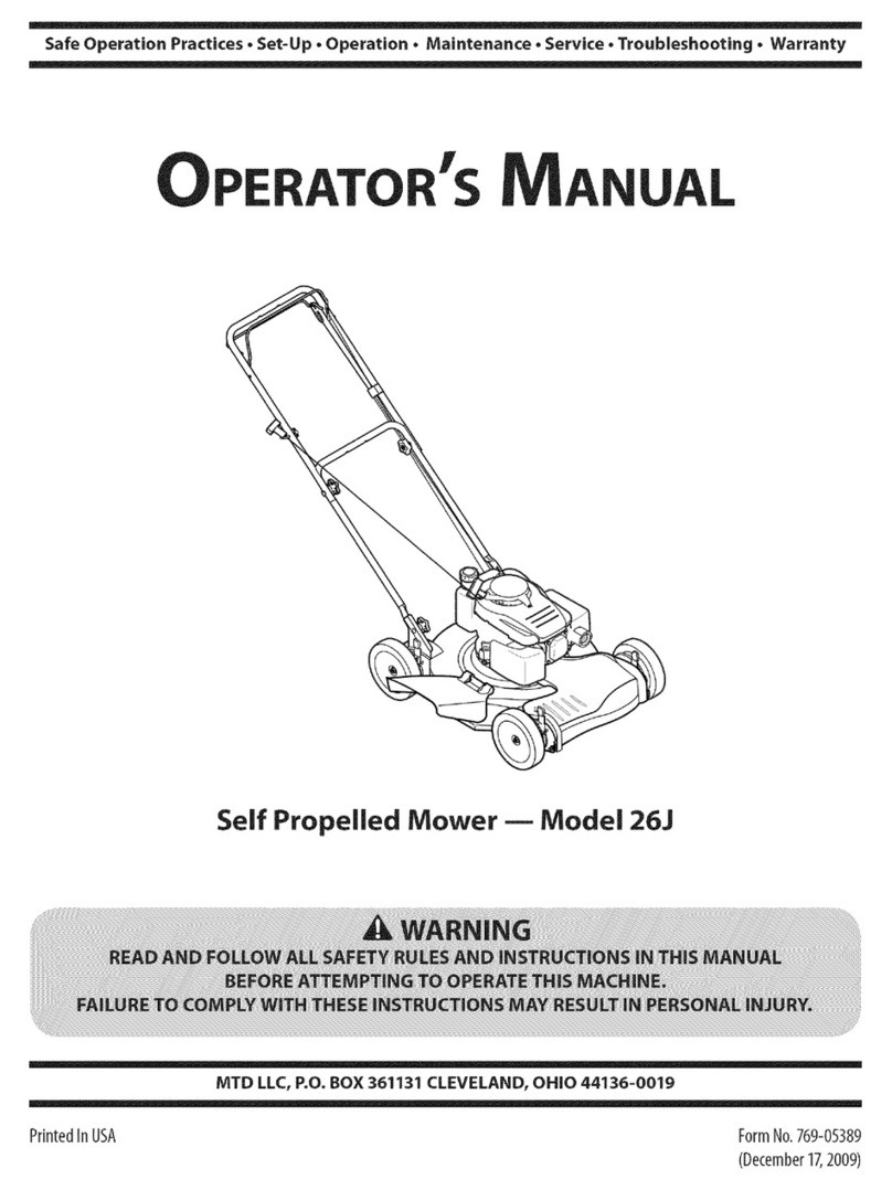 MTD 12A-26JC031 User manual