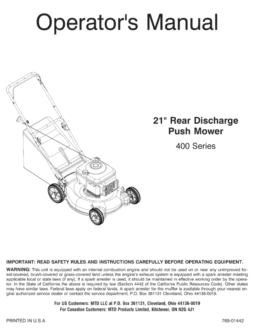 MTD 11A-413F800 Operator's manual