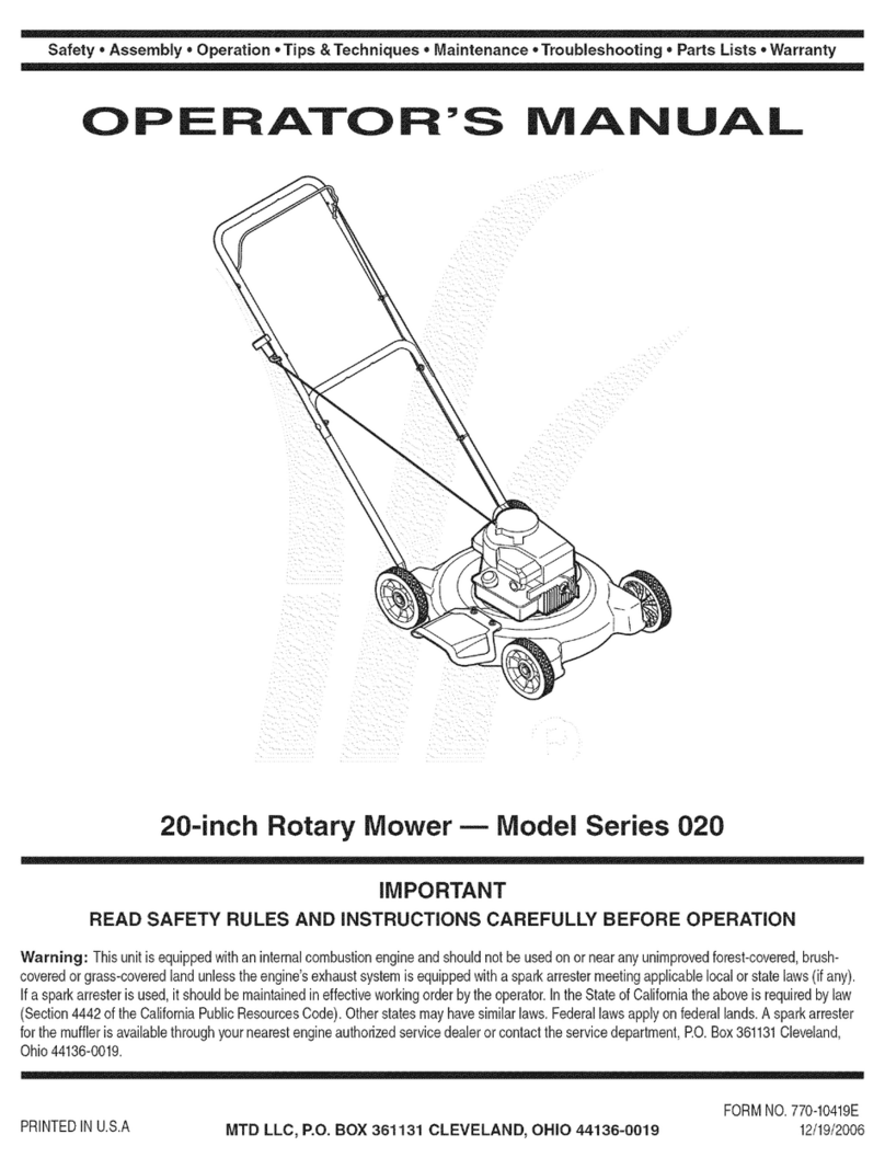 MTD 11A-021G000 User manual