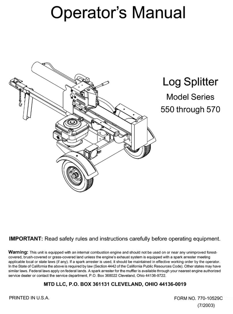 MTD 550 Series User manual