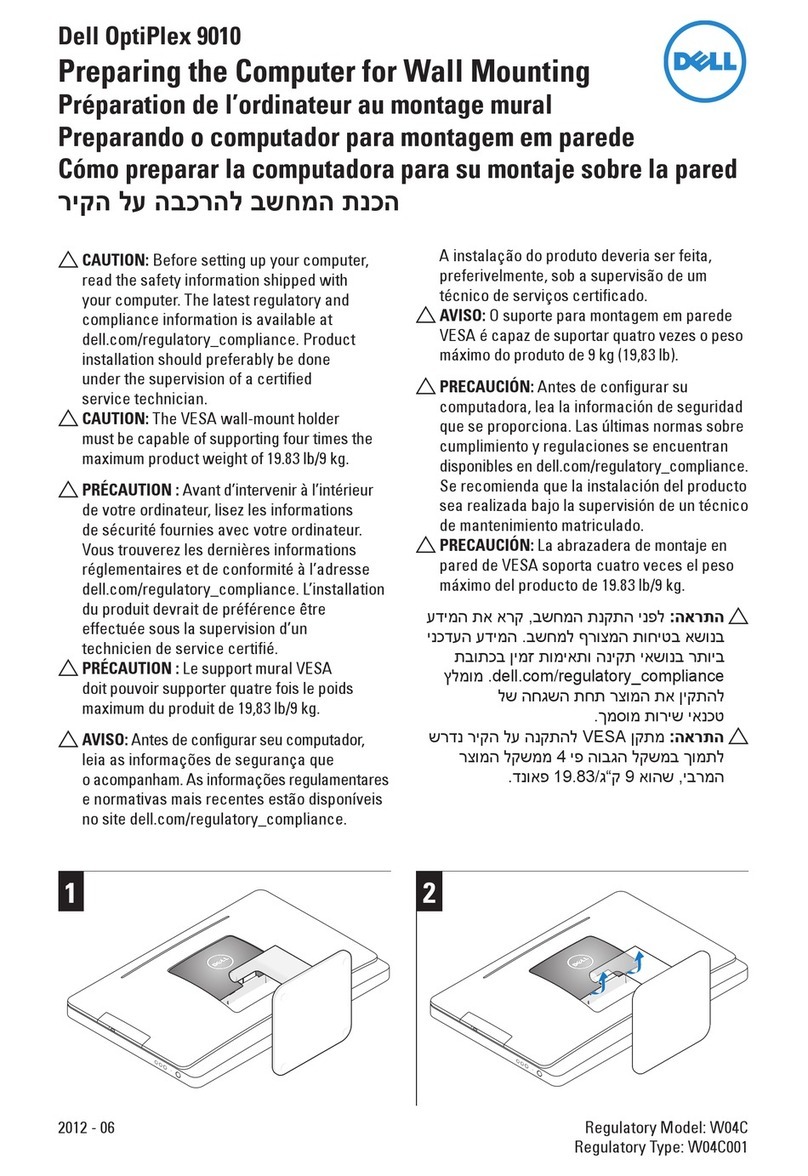Dell Optiplex 9010 All In One User manual