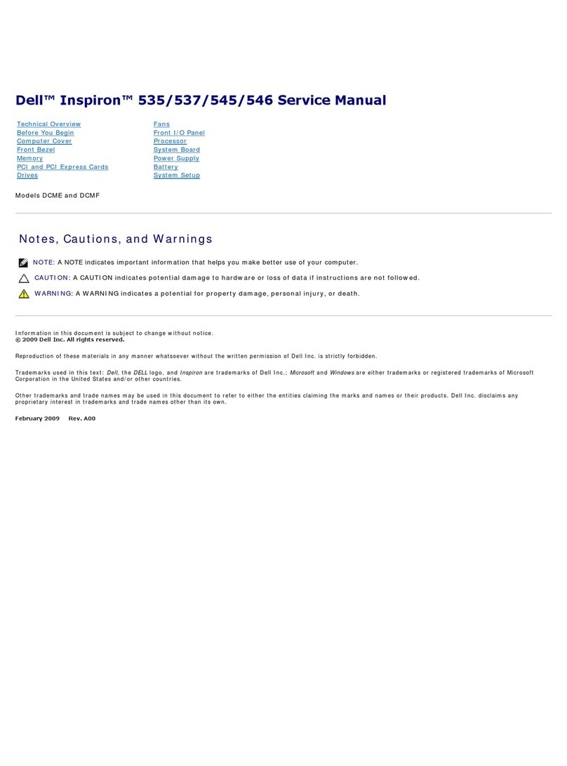 Dell Inspiron 535 User manual