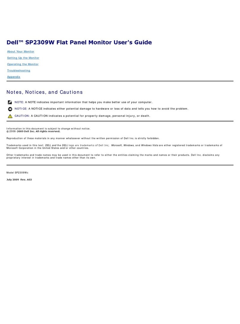 Dell SP2309WFP User manual