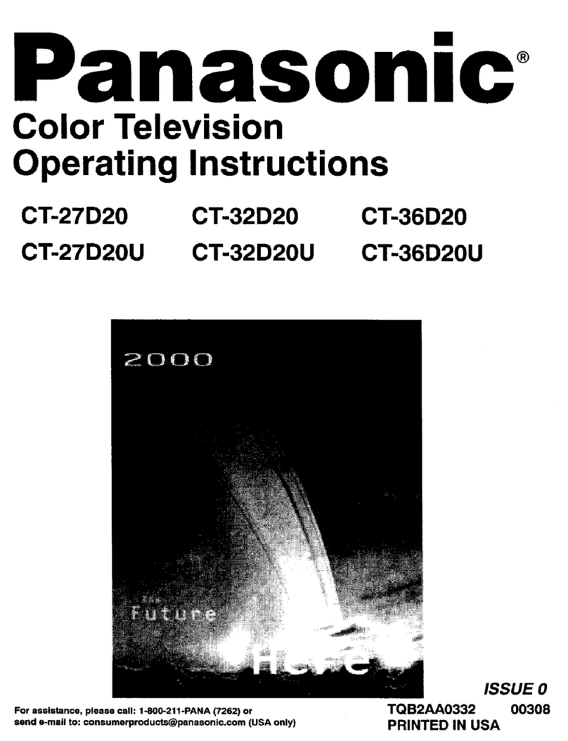 Panasonic CT-32D20 User manual Panasonic CT-32D20 User manual