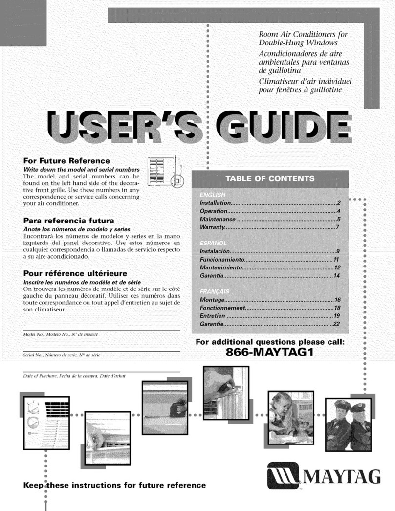 Maytag 23-11-2197N-002 User manual