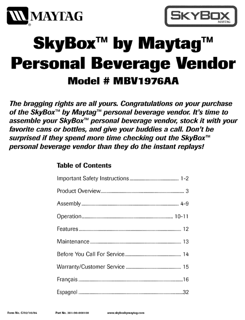 Maytag SkyBox MBV1976AA manual