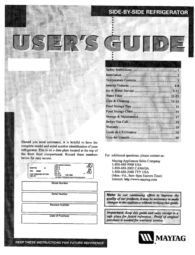 Maytag MSD2454FRQ User manual