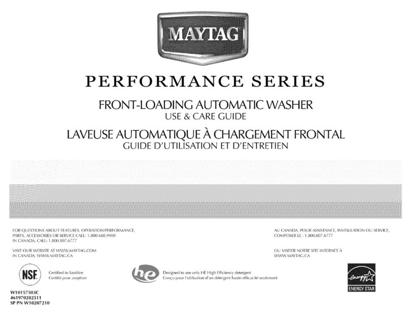 Maytag PERFORMANCE SERIES Use & care guide