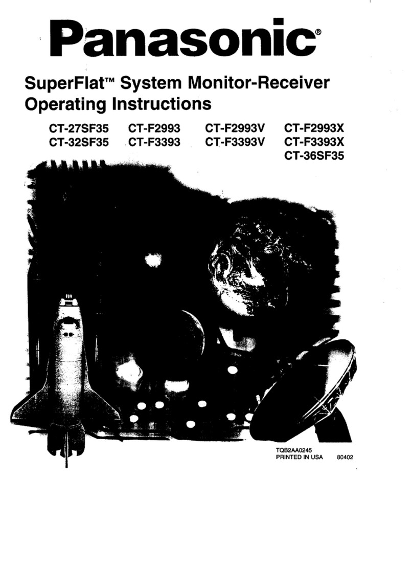 Panasonic SuperFlat CT-F2993X User manual Panasonic SuperFlat CT-F2993X User manual