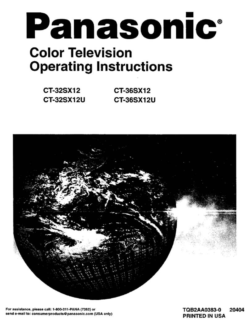 Panasonic CT-36SX12U User manual Panasonic CT-36SX12U User manual