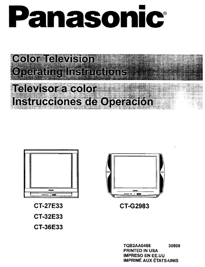 Panasonic CT27E33 - 27" TV User manual