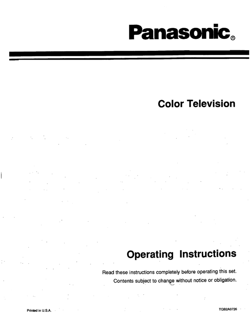 Panasonic CT-31SF20R operating instructions