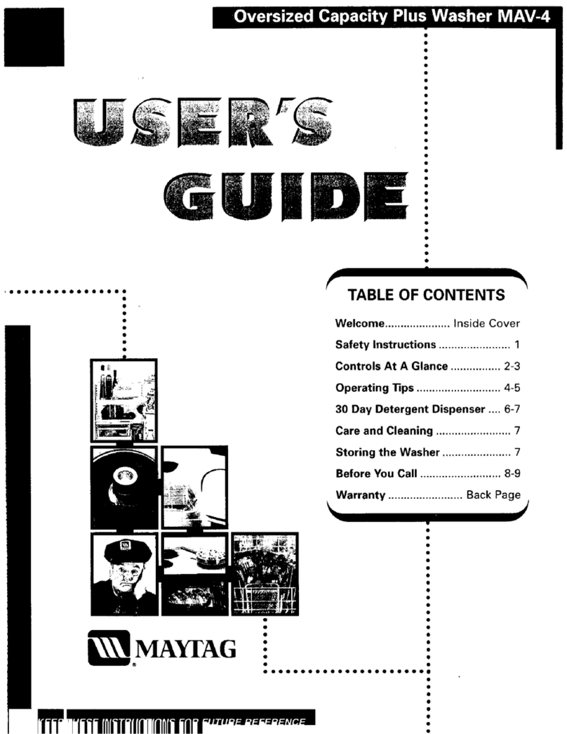 Maytag MAV-4 User manual
