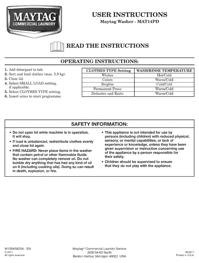 Maytag MAT14PD User manual