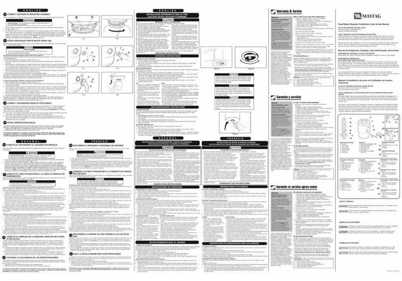 Maytag DFC1500AAX-3 Care and use manual