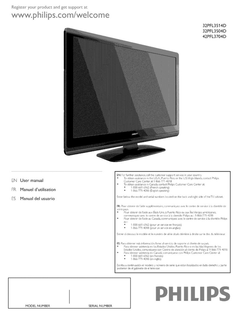 Philips 32PFL3514D User manual