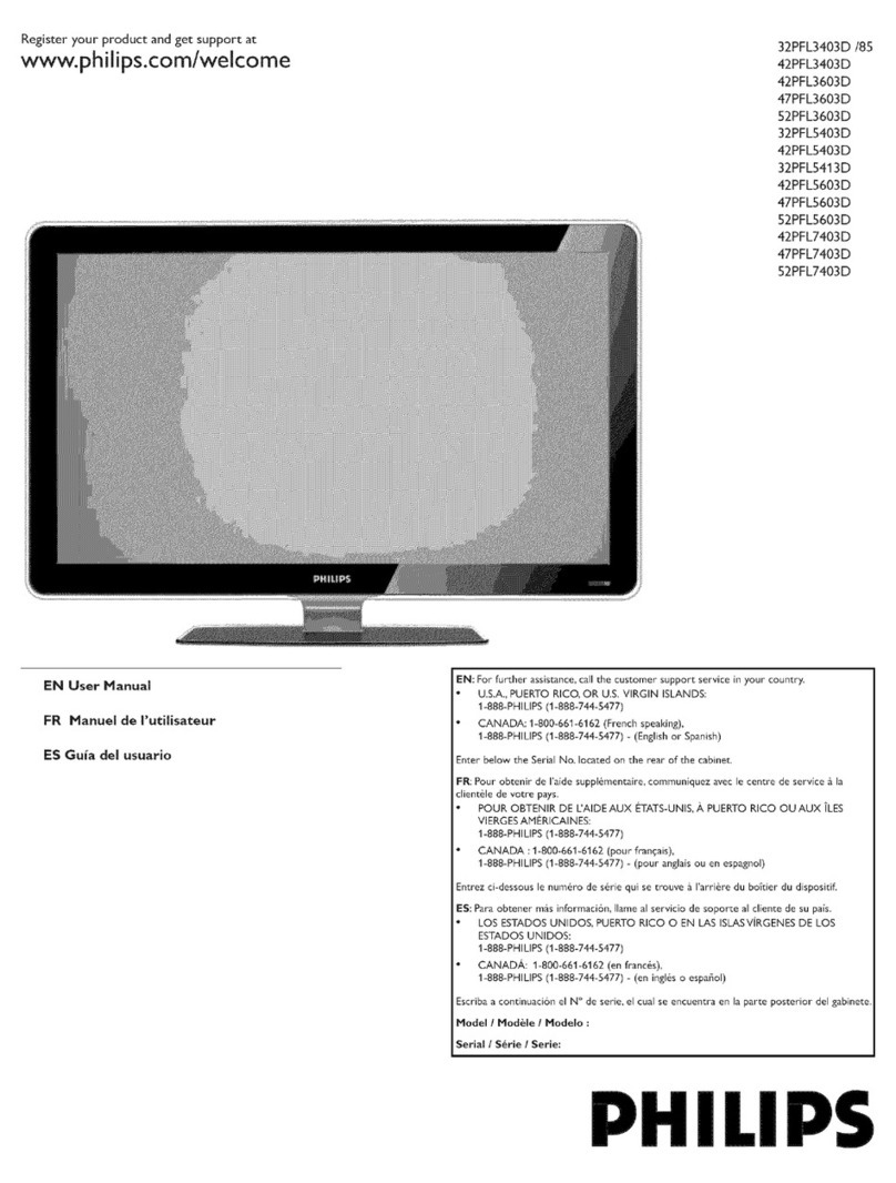 Philips 32PFL5403D - annexe 1 User manual