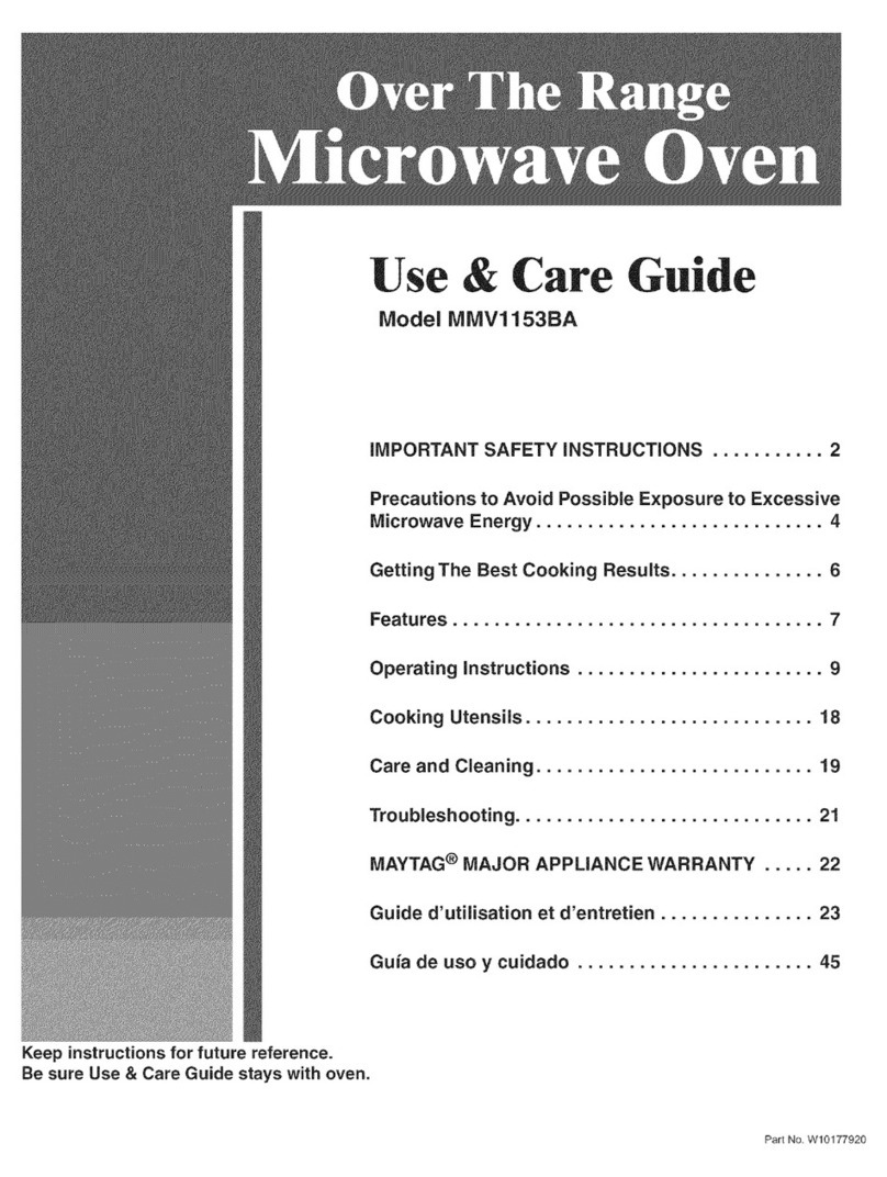 Maytag MMV1153BA User manual