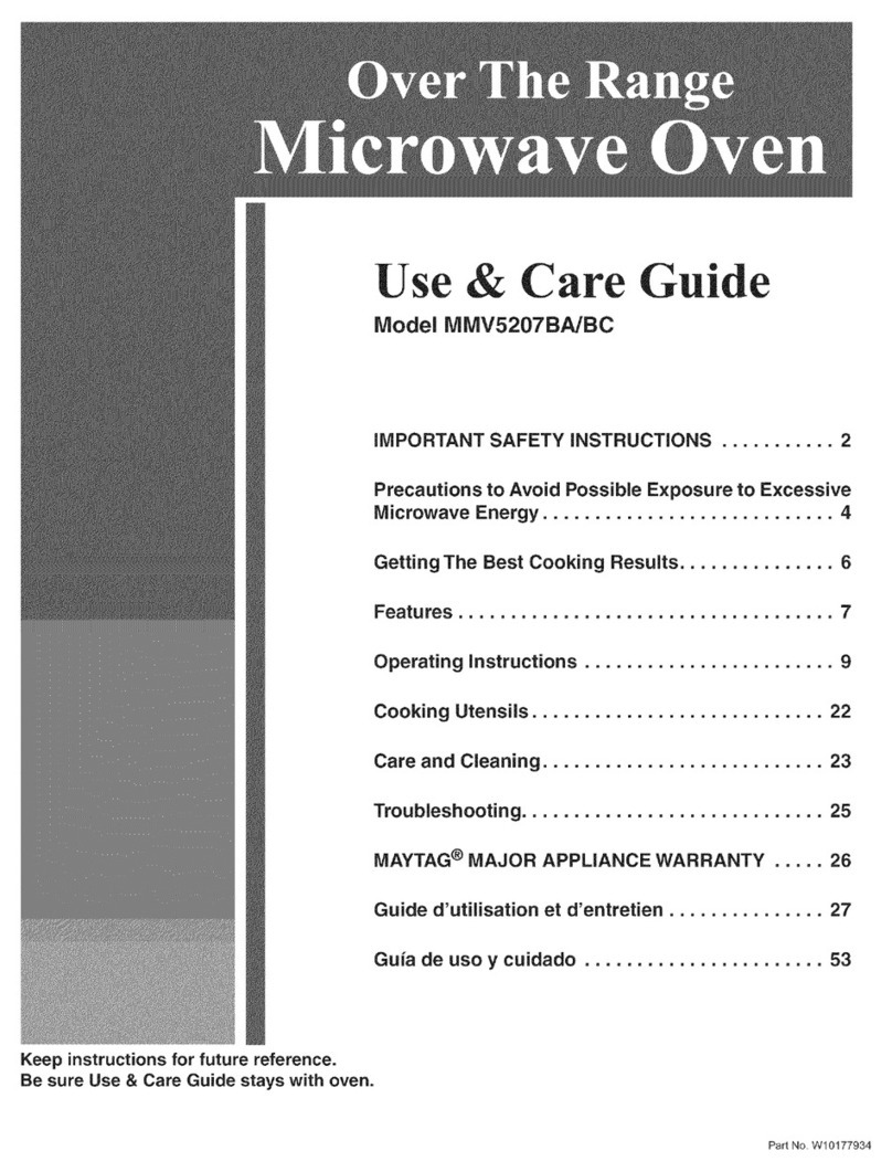 Maytag MMV5207BA User manual