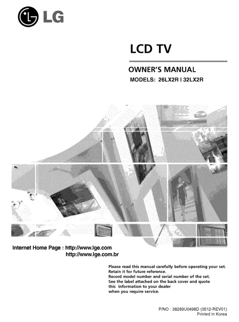 LG 26LX2R Series User manual
