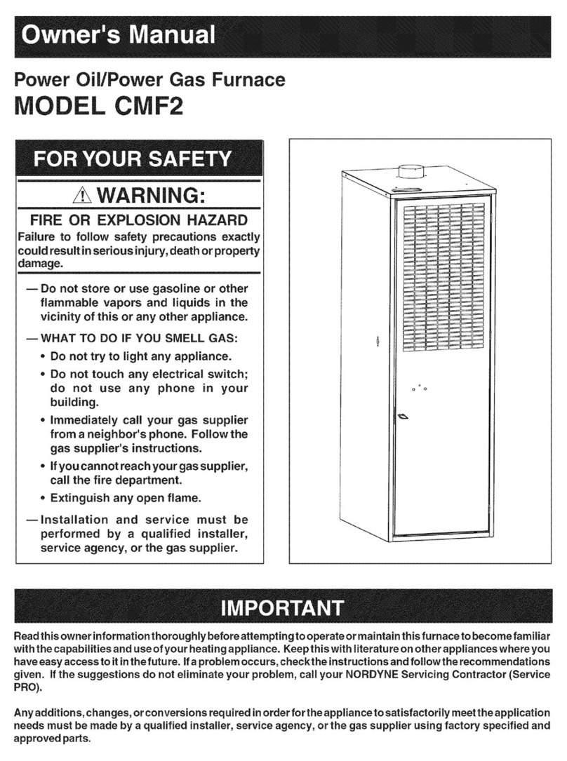 Nordyne CMF2 User manual