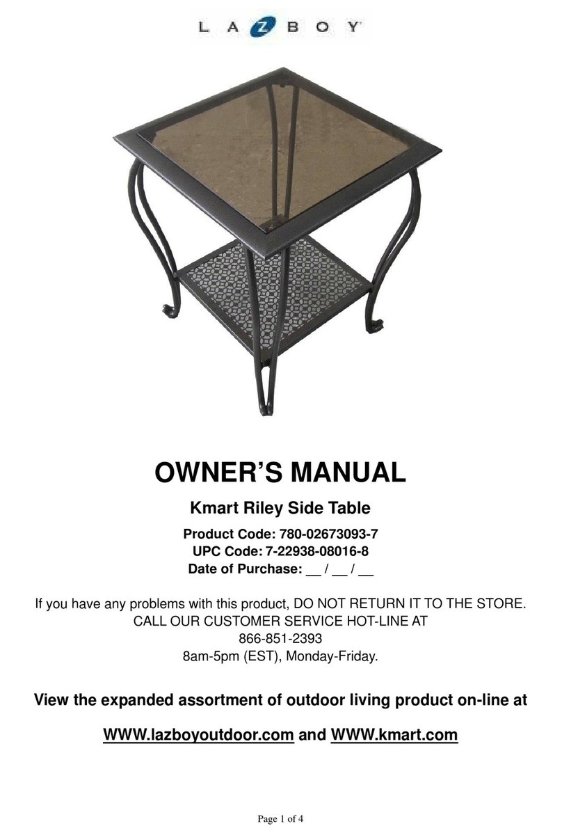 LAZBOY 780-02673093-7 User manual