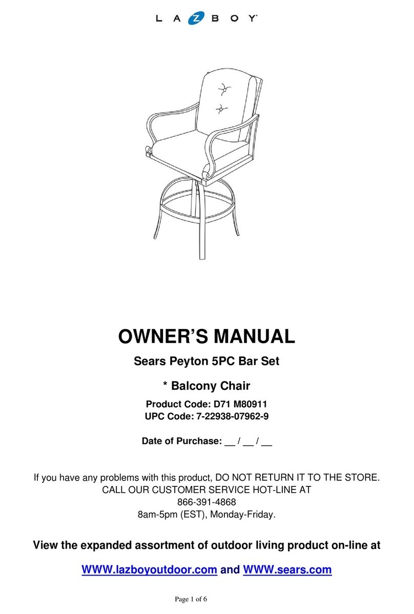 LAZBOY D71 M80911 User manual