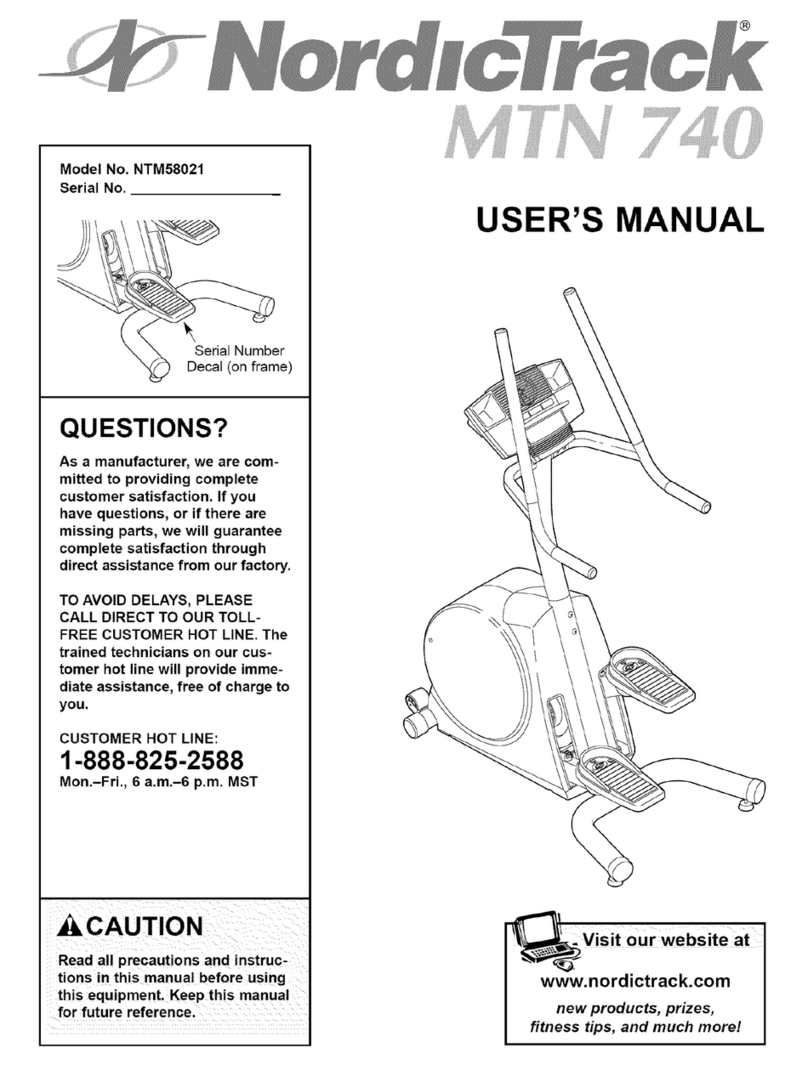 NordicTrack Mtn740 Stepper user manual NordicTrack Mtn740 Stepper user manual