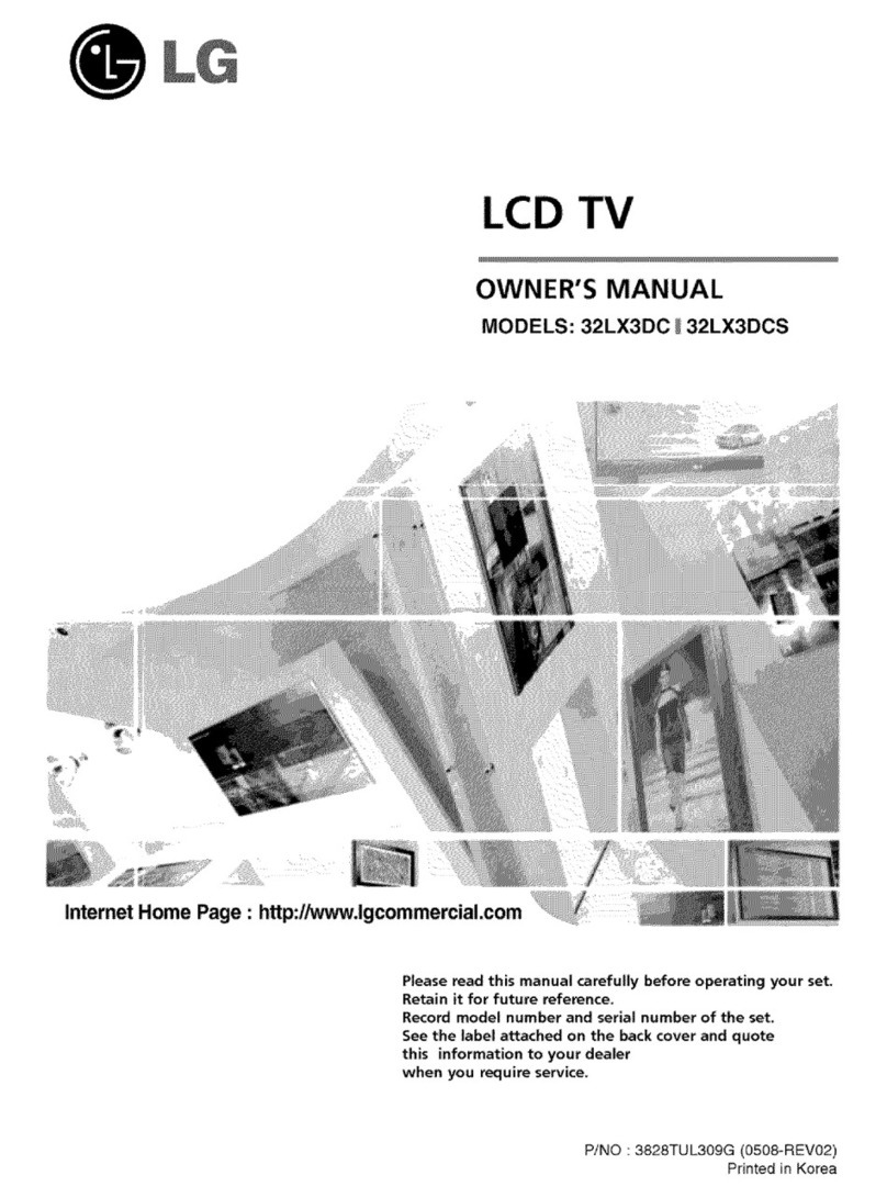 LG 32LX3DC owner's manual