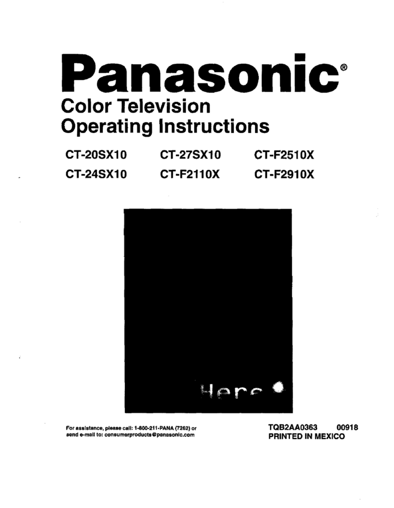 Panasonic CT-27SX10 User manual Panasonic CT-27SX10 User manual